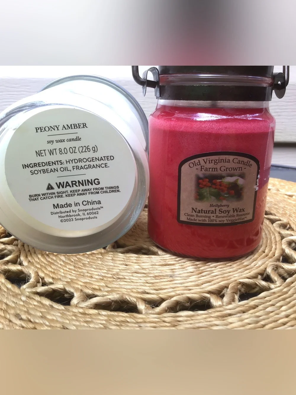 Old Virginia Candle Co bundle includes